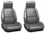 E7063 COVER-SEAT-LEATHER LIKE-MOUNTED ON FOAM-STANDARD-WITH PERFORATIONS-84-88