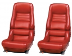 E7044 COVER-SEAT-LEATHER LIKE-MOUNTED ON FOAM-4 INCH BOLSTER-78 PACE-79-82