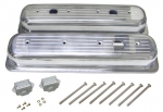 COVER - VALVE - POLISHED ALUMINUM - BALL MILLED - PAIR - 88 - 91