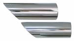 EC186 EXHAUST TIPS-ANGLED END-CHROME-74-82