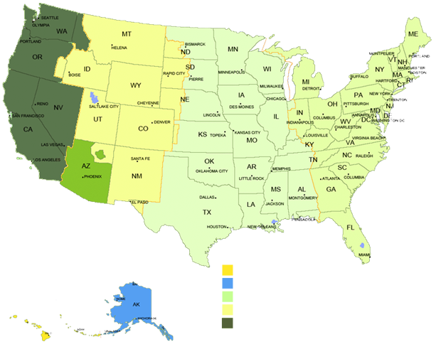 Timezone Map