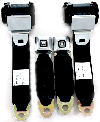 Corvette Seat Belt Assembly Oe Style Single Retractor Gm Buckle And ...