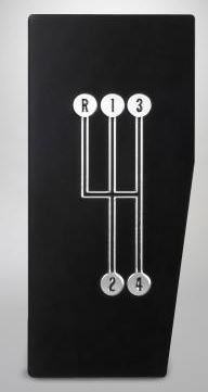 Corvette Pattern Shift 4 Speed Black And Chrome Import 68 76 ( #E22155 ...