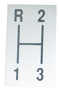 Corvette Pattern Shift 3 Speed 64 67 ( #E4076 ) | EC Products