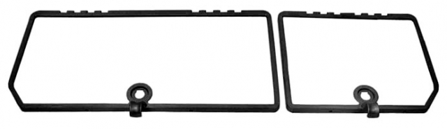 Corvette Frame Trim Rear Storage Compartment Door Black 2 ... old home wiring colors 