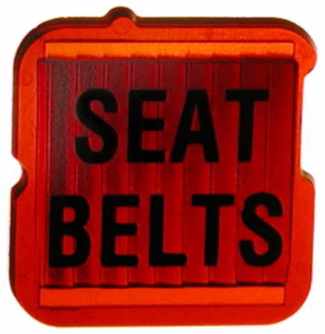 Corvette Lens Fasten Seat Belts Warning 68 71 ( #EC319 ) | EC Products