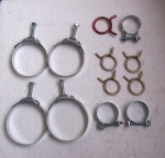 11008C CLAMP SET-HOSE-427 WITH AIR CONDITIONING-FIRST QUARTER OF 1967-12 PIECES-67