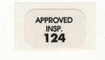 13054 DECAL-HEATER-BLOWER MOTOR INSPECTION-#124-56-62