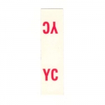 13089 DECAL-MASTER CYLINDER BAIL LABEL-YC-67-79
