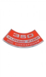 13500 DECAL-AIR CLEANER-350-300 HP-69-70E