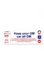 13512 DECAL-KEEP YOUR CAR ALL GM-72L