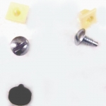21026 SCREW, NUT AND BUMPER SET-REAR LICENSE-5 PIECES-66-73
