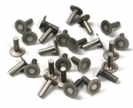 RIVETS - BODY ASSEMBLY - FLAT HEAD - 3/16 X 3/8 - ALUMINUM - 25 PIECES - 63 - 67