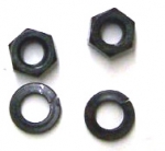 4117 NUTS AND WASHERS-MOUNTS EMERGENCY BRAKE PULLEY BRACKET TO FIREWALL-(2) EACH-64-66