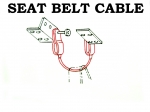 CABLE - SEAT BELT CENTER - USA - 65 - 69