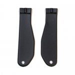 48709 SLEEVE SET-SEAT BELT BUCKLE-INNER-USE WITH EARLY PLASTIC BUCKLES-BLACK-PAIR-E69