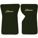 E14835LS MAT SET-FLOOR-CUT PILE-WITH EMBROIDERED STINGRAY LOGO-COLORS-PAIR-69