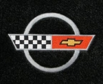 Click Here For Full Product Info E4511S MAT SET-FLOOR-LLOYD'S ULTIMATS-EMBROIDERED APPLIQUE SILVER C4 LOGO-COLORS-PAIR-84-90