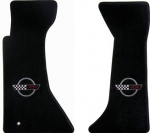Click Here For Full Product Info E4513S MAT SET-FLOOR-LLOYD'S ULTIMATS-EMBROIDERED APPLIQUE SILVER C4 LOGO-COLORS-PAIR-95-96