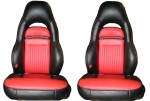 EC06 COVER-SEAT-100% LEATHER-SPORT-TWO TONE-97-04