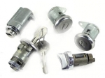 E10790 LOCK SET-DOORS, IGNITION, GLOVE BOX AND TRUNK-5 PIECES-61-62