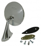E11550 MIRROR-EXTERIOR REAR VIEW-WITH BOW-TIE LOGO-RIGHT-WITH MOUNTING KIT-63L-67