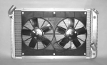 E11633 RADIATOR AND FAN COMBINATION-ALUMINUM-AUTOMATIC-73-76