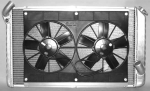 E11634 RADIATOR AND FAN COMBINATION-ALUMINUM-MANUAL-73-76