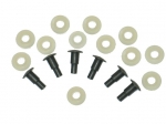 Click Here For Full Product Info E11908 RIVET AND WASHER SET-WINDSHIELD WIPER DOOR LINKAGE-18 PIECES-68-72