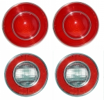 E12370 LENS ASSEMBLY-TAIL LAMP AND BACK UP LAMP-USA-4 PIECES-74