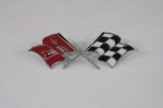 Click Here For Full Product Info E12501 EMBLEM SET-FRONT SIDE FENDER-CROSS FLAG-PAIR-57