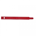 E13314 TAG-DISTRIBUTOR ID-DELCO REMY-RED ANODIZED SIDE UP-62-74