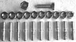 E13350 STUD AND NUT SET-CARBURETOR-427 WITH 3 X 2-67-69