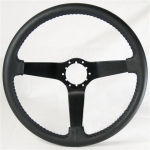 E13435 WHEEL-STEERING-BLACK SPOKE-LEATHER-69-82