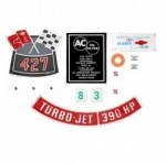 E14233 DECAL KIT-ENGINE COMPARTMENT-427-390 HORSE POWER-67