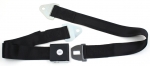 E14589 SEAT BELT SET-OE STYLE BOWTIE STAMPED COLOR MATCHED BUCKLE-3 PANEL WEBBING-COLORS-PR-64