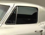 E14631 GLASS-SIDE DOOR-CLEAR-COUPE-WITH DATE CODE-LEFT-63-67