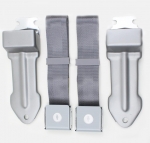 E14778 SEAT BELT SET-OE STYLE RETRACTABLE LAP-BOWTIE LIFT LATCH W-STAMPED BACK-COLORS-PR-65-E66