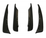 E14792 SPLASH GUARDS-FRONT & REAR-EXCEPT Z06/ZR1/GS-BLACK-4 PIECES-05-13