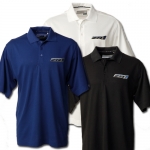 Click Here For Full Product Info E15456 SHIRT-POLO-CORVETTE EMBROIDERED ZR1 EMBLEM-BLUE