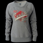 Click Here For Full Product Info E15492 SWEATSHIRT-HEATHER GREY-CORVETTE AMERICAN CLASSIC-BLENDED COTTON