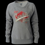 E15492 SWEATSHIRT-HEATHER GREY-CORVETTE AMERICAN CLASSIC-BLENDED COTTON