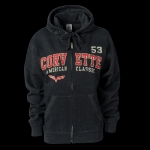 Click Here For Full Product Info E15532 SWEATSHIRT-MENS-HOODED-ZIP-HEATHER BLACK-BLENDED COTTON