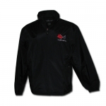 Click Here For Full Product Info E15538 JACKET-NYLON-BLACK-CROSSFLAG