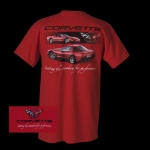 Click Here For Full Product Info E15551 SHIRT-CORVETTE SETTING THE STANDARD-RED