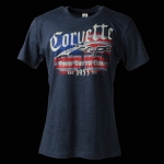 Click Here For Full Product Info E15553 SHIRT-CORVETTE AMERICAN DRIVE-BLUE