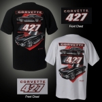 Click Here For Full Product Info E15559 SHIRT-CORVETTE 427-WHITE-100% PRE-SHRUNK COTTON