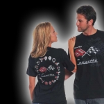 Click Here For Full Product Info E15586 SHIRT-SINCE 1953 CORVETTE-100% COTTON-BLACK