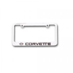 Click Here For Full Product Info E15725 FRAME-LICENSE PLATE-LATE MODEL CORVETTE-CHROME
