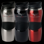 Click Here For Full Product Info E15760 MUG-GRAND SPORT CORVETTE MAUI GRIPPER TUMBLER-SILVER, BLACK OR RED